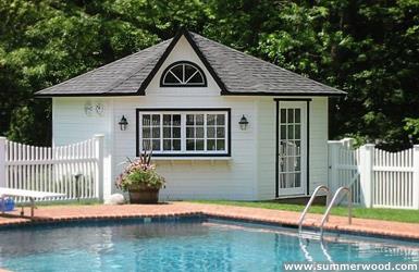 Cedar catalina pool house 14ft with dormer in Mississauga Ontario. ID number 153-2.